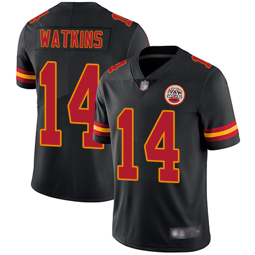 Youth Kansas City Chiefs #14 Watkins Sammy Limited Black Rush Vapor Untouchable Football Nike NFL Jersey->youth nfl jersey->Youth Jersey
